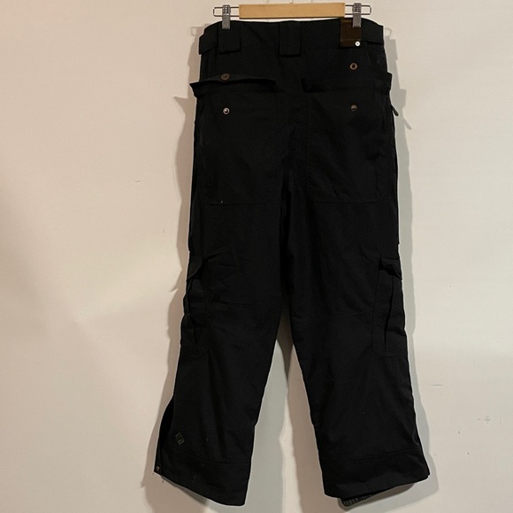 Salomon Men's Black Cargo ski snow Pants - Picture 4 of 4